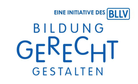 Banner dier Initiative BLLV Bildung Gerecht gestalten.