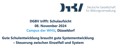 Zum Artikel "Nina Bremm hält am 8.11.2024 eine Keynote auf der Jahrestagung der Deutschen Gesellschaft für Bildungsverwaltung (DGBV)"